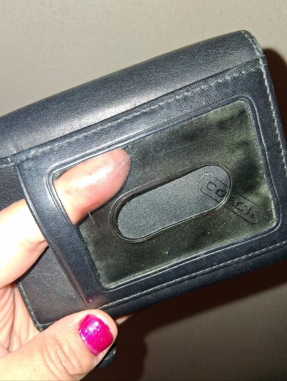 Y2k Coach Black Bifold Wallet